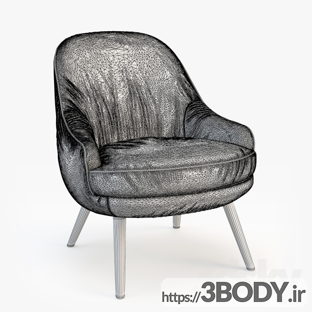 مدل  سه بعدی  صندلی  کافی شاپی عکس 4