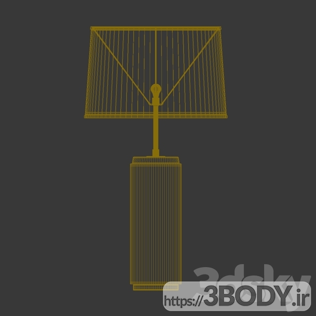 آبجکت سه بعدی چراغ رومیزی عکس 3