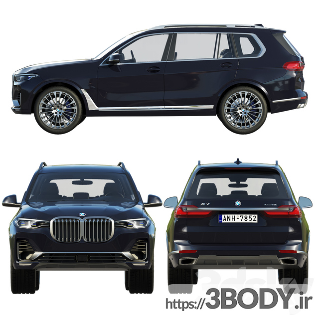 مدل سه بعدی ماشین BMW-X7 عکس 3