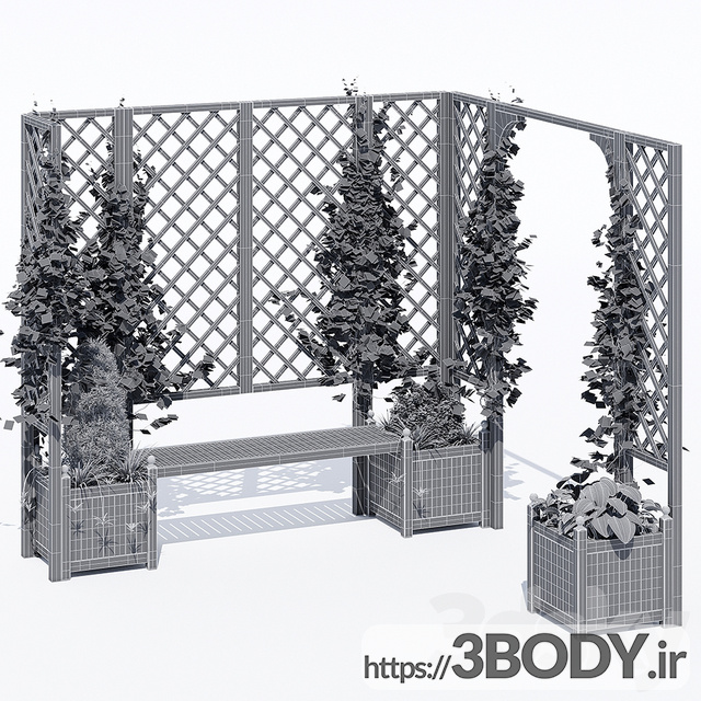 مدل سه بعدی  درخت ودرختچه عکس 3
