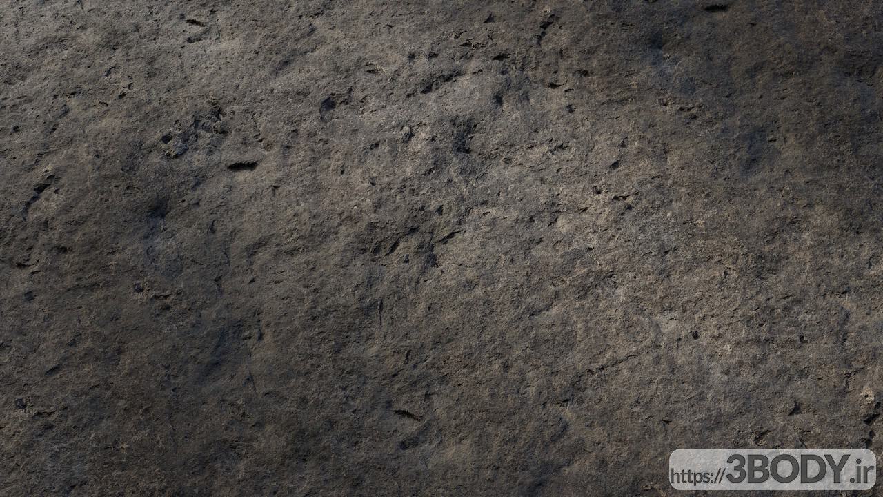 متریال صخره زبر   سیاه عکس 1