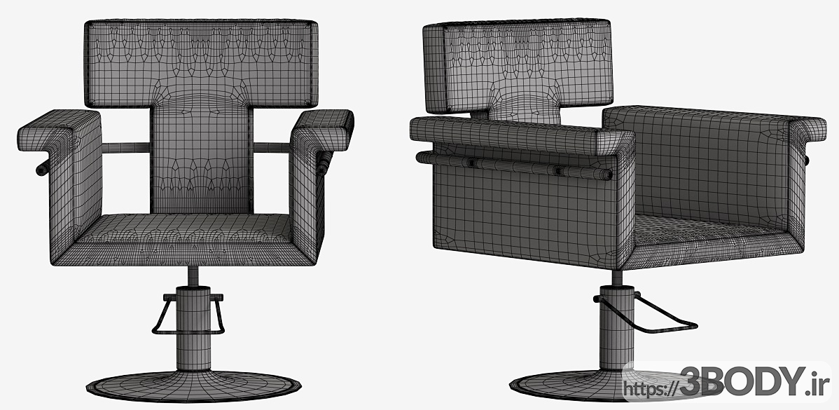 آبجکت سه بعدی  صندلی راحتی عکس 3
