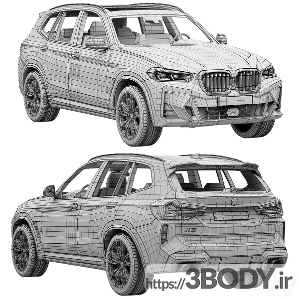 آبجکت سه بعدی ماشین  BMW X3-2022 عکس 2
