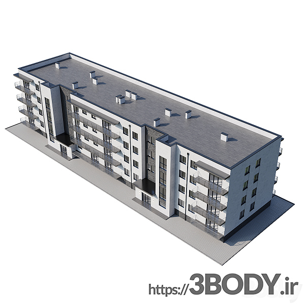 مدل سه بعدی خانه آپارتمانی عکس 4