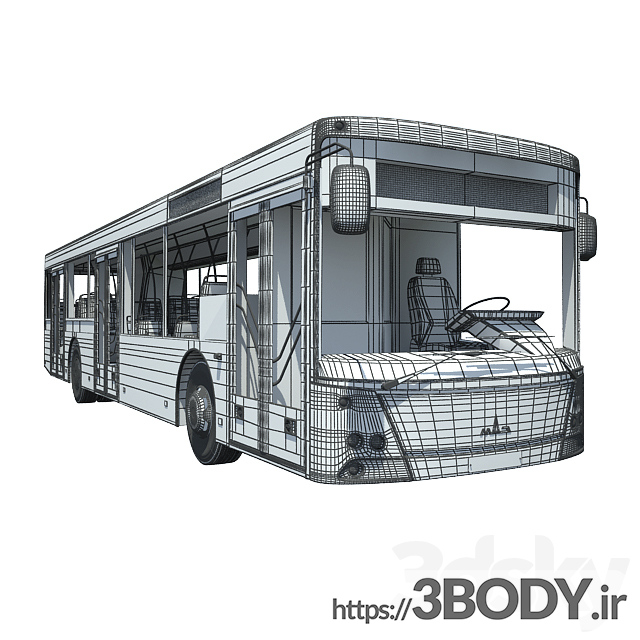 مدل سه بعدی اتوبوس عکس 2