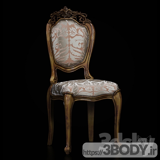 مدل سه بعدی  صندلی سلطنتی عکس 2