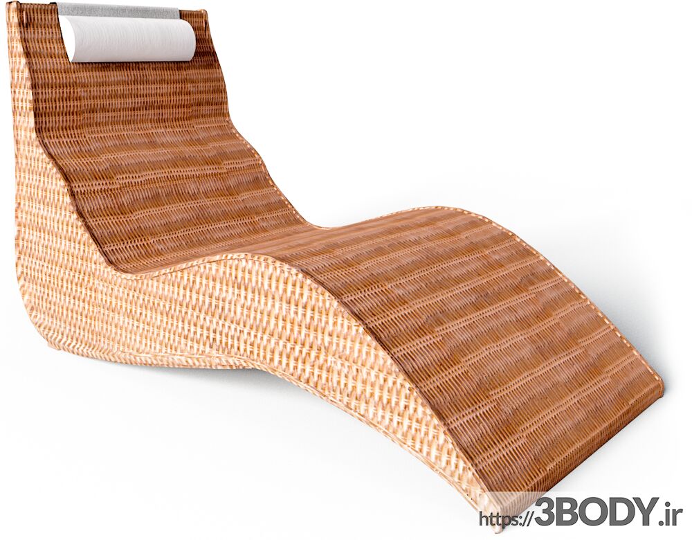 مدل سه بعدی اسکچاپ - صندلی تخت عکس 1