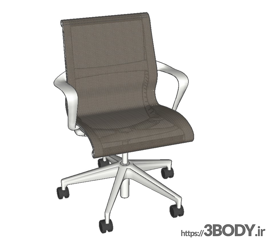 مدل سه بعدی اسکچاپ - صندلی اداری عکس 1