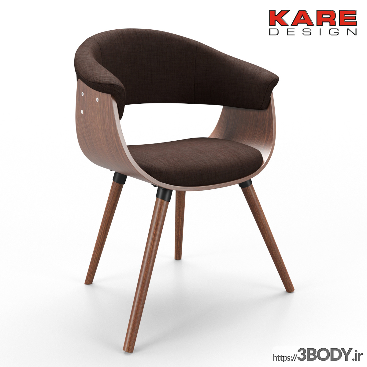 مدل سه بعدی  صندلی پایه بلند عکس 1