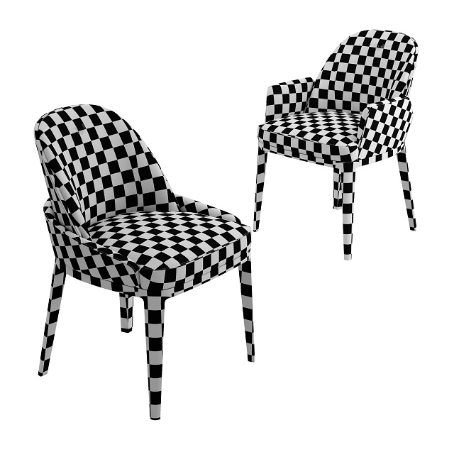آبجکت سه بعدی صندلی کلاسیک عکس 4