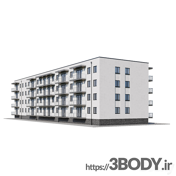 مدل سه بعدی خانه آپارتمانی عکس 2