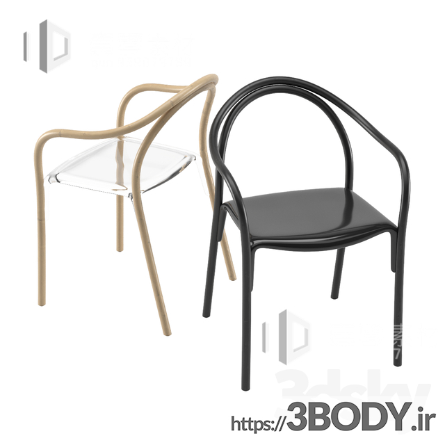 آبجکت سه بعدی  صندلی تکی عکس 1