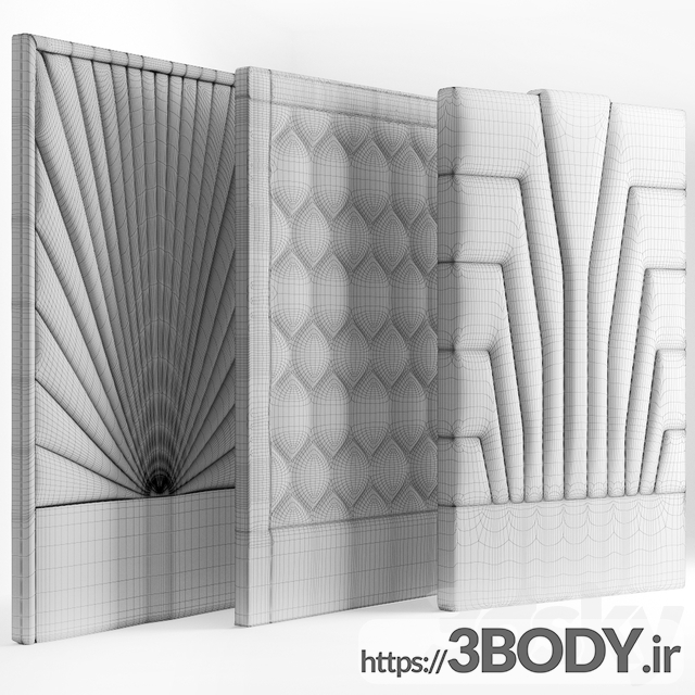 آبجکت سه بعدی  تخت خواب عکس 2