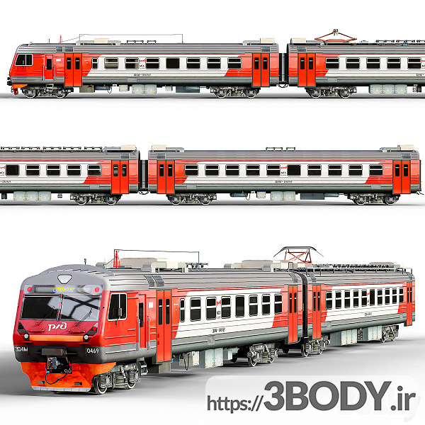 مدل سه بعدی قطار روسی عکس 1