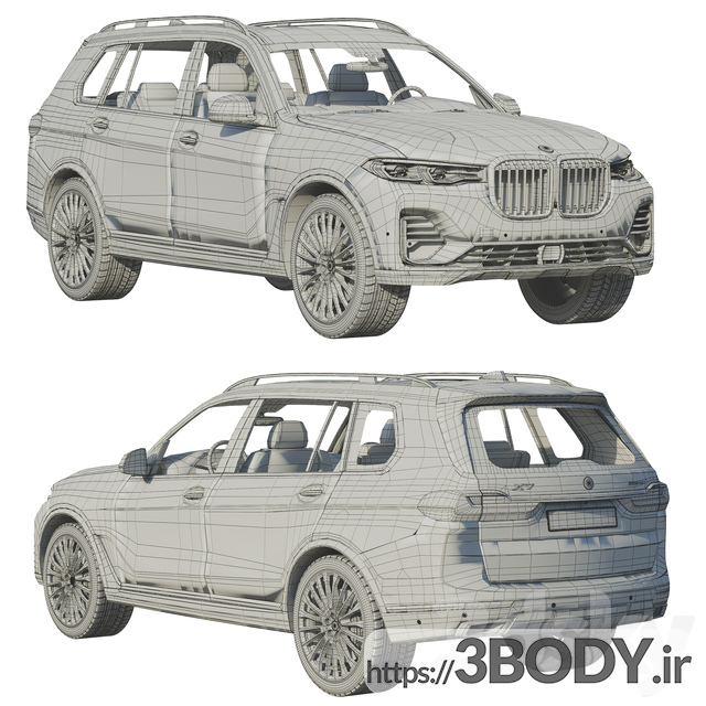 مدل سه بعدی ماشین BMW-X7 عکس 5