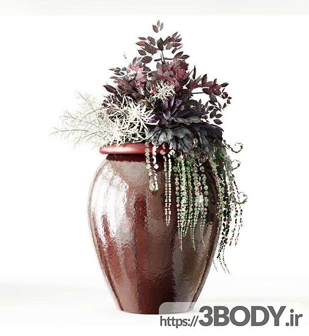 مدل سه بعدی گل و گیاه زینتی عکس 4