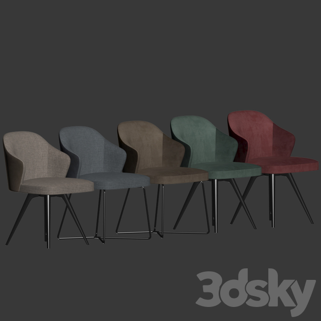 آبجکت سه بعدی صندلی برای تری دی مکس عکس 2