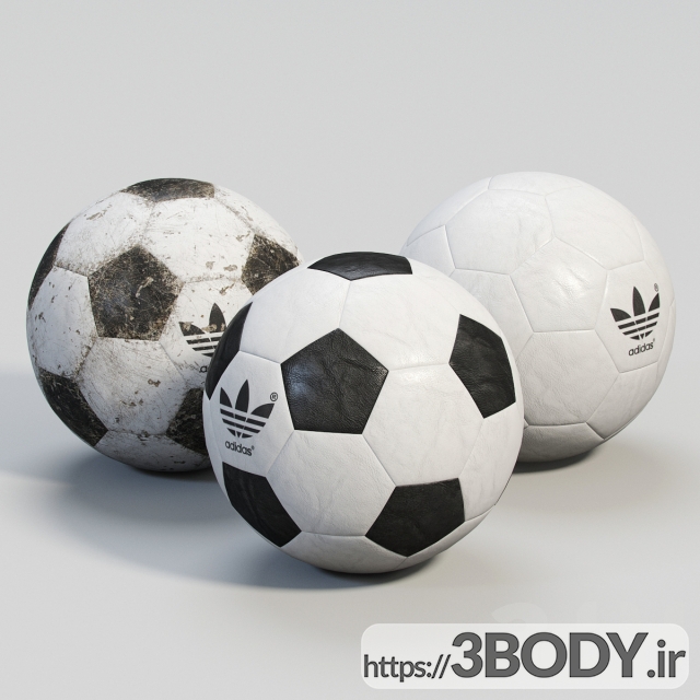 آبجکت سه بعدی توپ فوتبال عکس 1