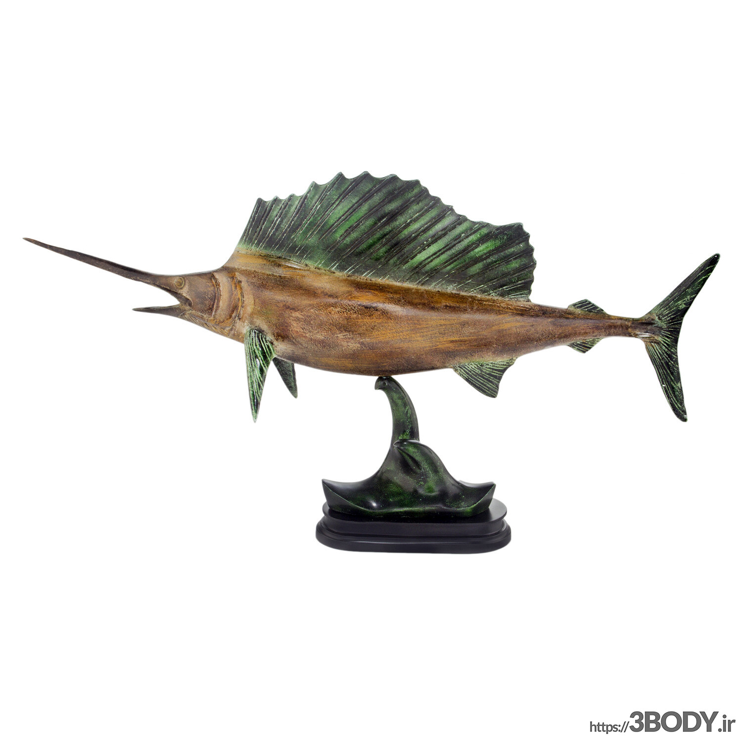 آبجکت سه بعدی مجسمه ماهی عکس 4