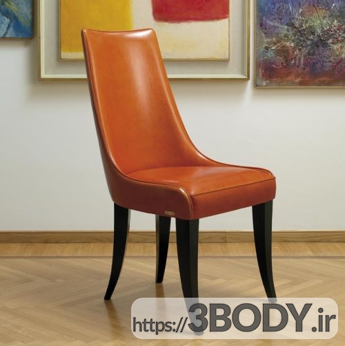 مدل  سه بعدی صندلی چرمی عکس 1