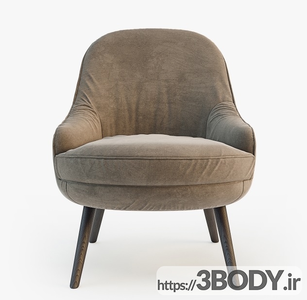 مدل  سه بعدی  صندلی  کافی شاپی عکس 2