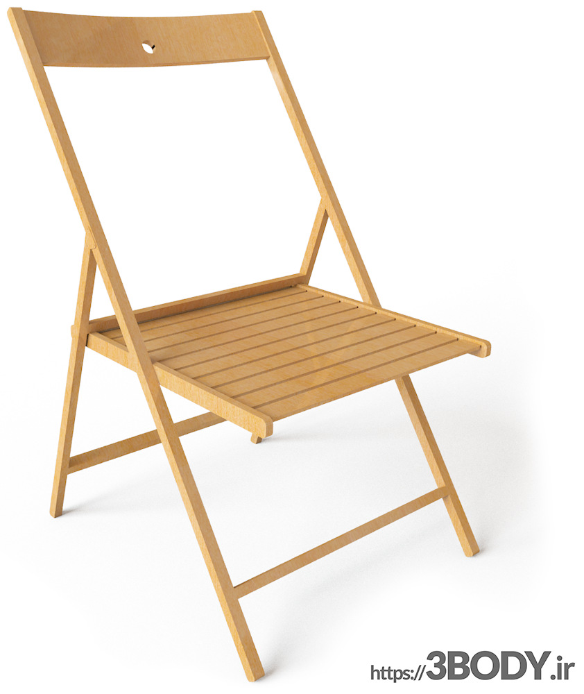 مدل سه بعدی اسکچاپ - صندلی تاشو عکس 1
