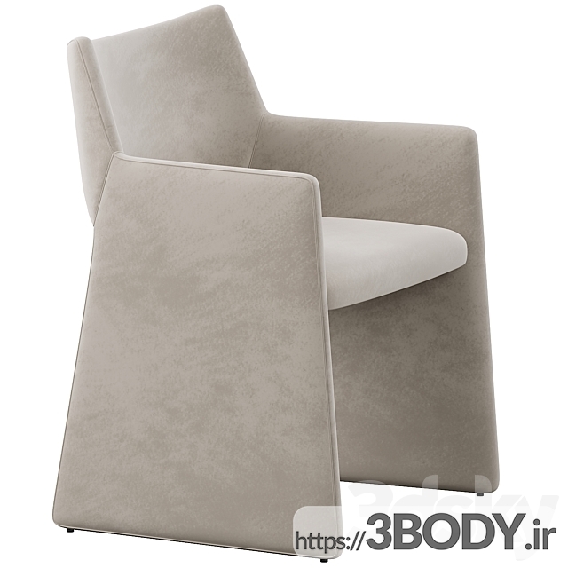مدل سه بعدی صندلی راحتی عکس 3