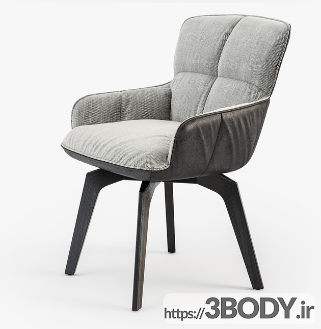 مدل سه بعدی  صندلی راحتی عکس 2