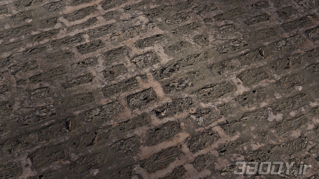 متریال کف آجری brick floor عکس 1