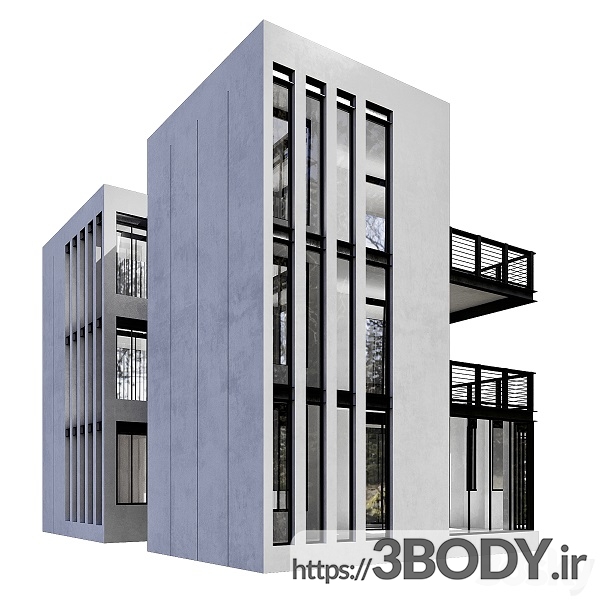 مدل سه بعدی ساختمان مسکونی عکس 7
