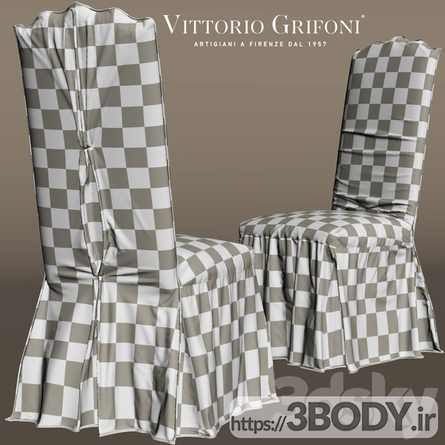 آبجکت سه بعدی میز و صندلی ویتوریو گریفونی عکس 3