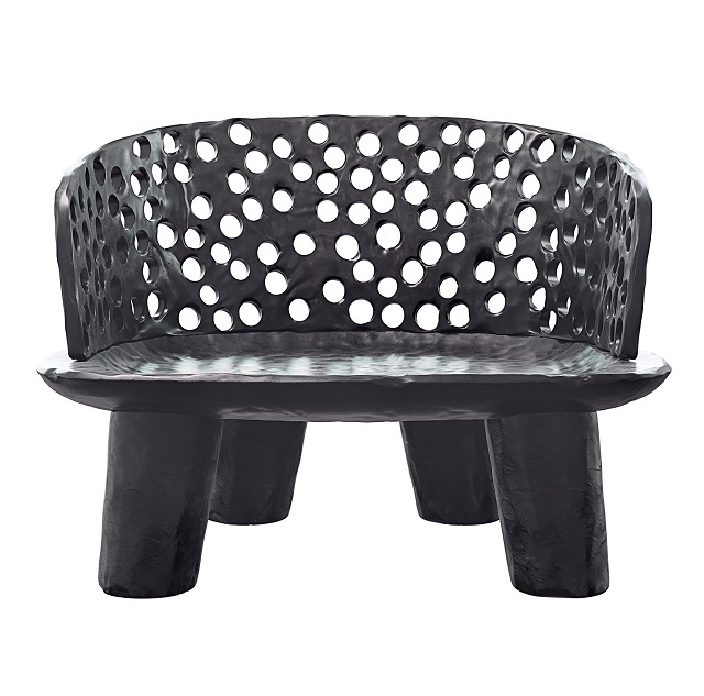 آبجکت سه بعدی صندلی سنگی عکس 2