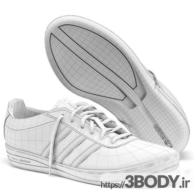 مدل سه بعدی کفش عکس 3