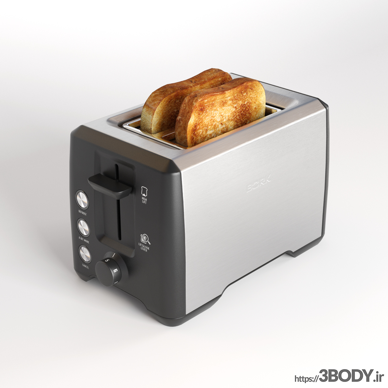 مدل سه بعدی توستر نان عکس 1
