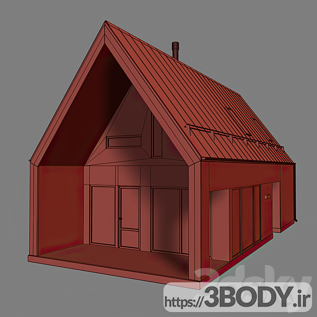 مدل سه بعدی خانه ی  انباری عکس 4