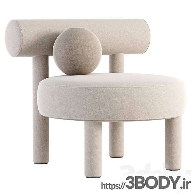 مدل سه بعدی صندلی مدرن عکس 1