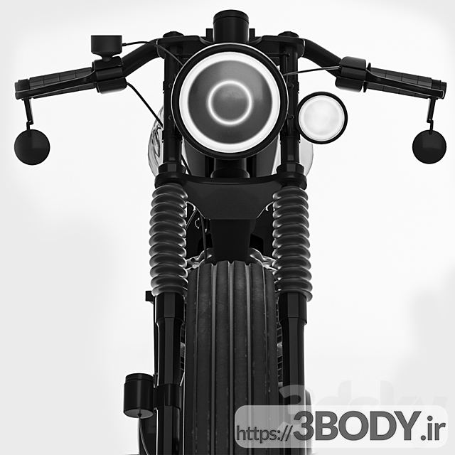 آبجکت سه بعدی موتورسیکلت هوندا عکس 2