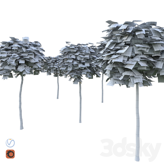 آبجکت سه بعدی درخت و درختچه عکس 2