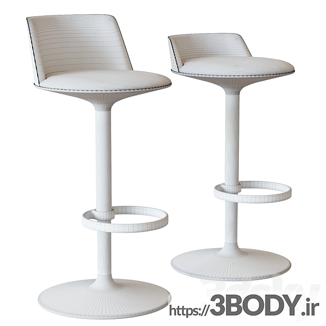 آبجکت سه بعدی صندلی مدرن عکس 3