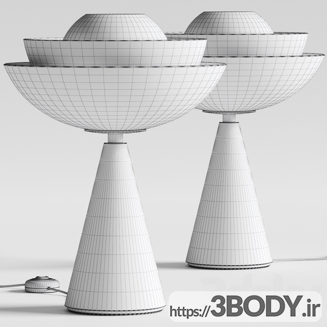 مدل سه بعدی چراغ رومیزی عکس 2