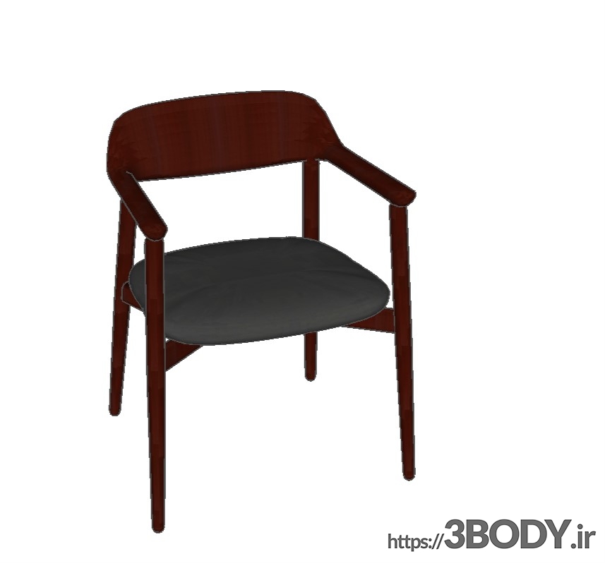 مدل سه بعدی اسکچاپ - صندلی مبلمان عکس 1