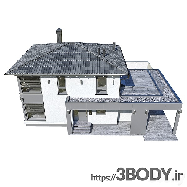 مدل سه بعدی خانه آلمانی عکس 3