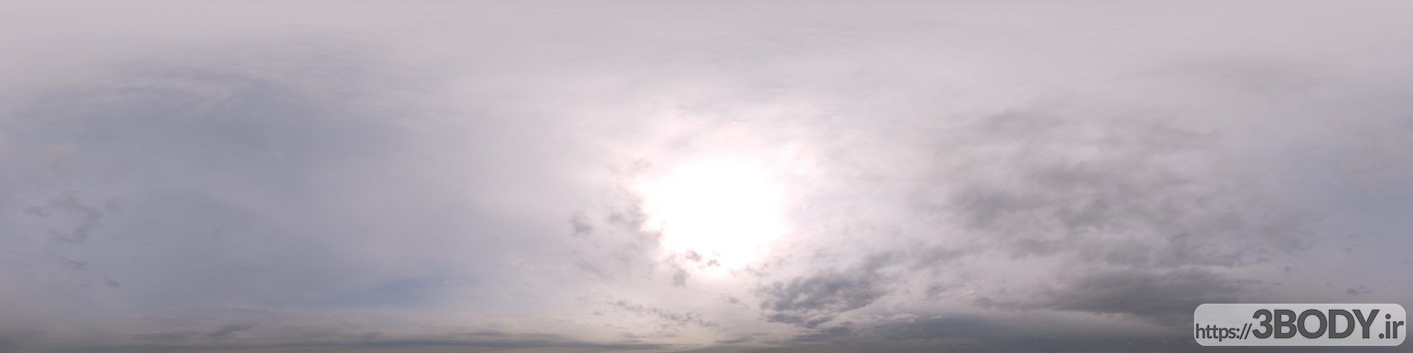 فایل HDRI آسمان ابری عکس 1