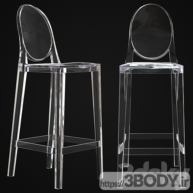 مدل سه بعدی صندلی کانتر عکس 1