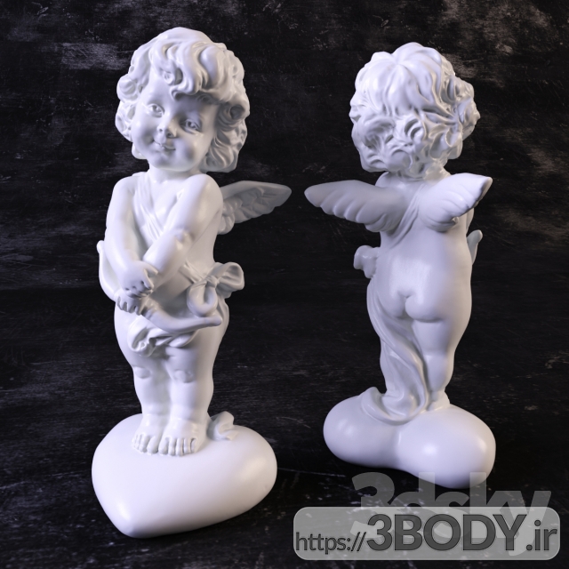 مدل سه بعدی مجسمه فرشته عکس 1